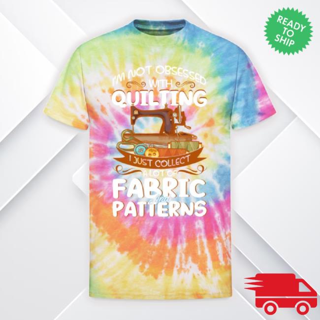 Official Fabric Quilt Quilter Quilting Gift Unisex Tie Dye Sweaters