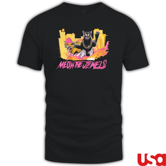 Official Giant Cat Kaiju Ravages The City Meow The Jewels Hoodie