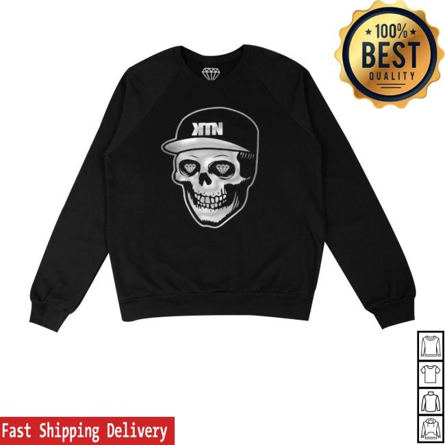 Kill The Noise Merch Skull Ktn Silver Foil Shirt Hoodie Sweatshirt